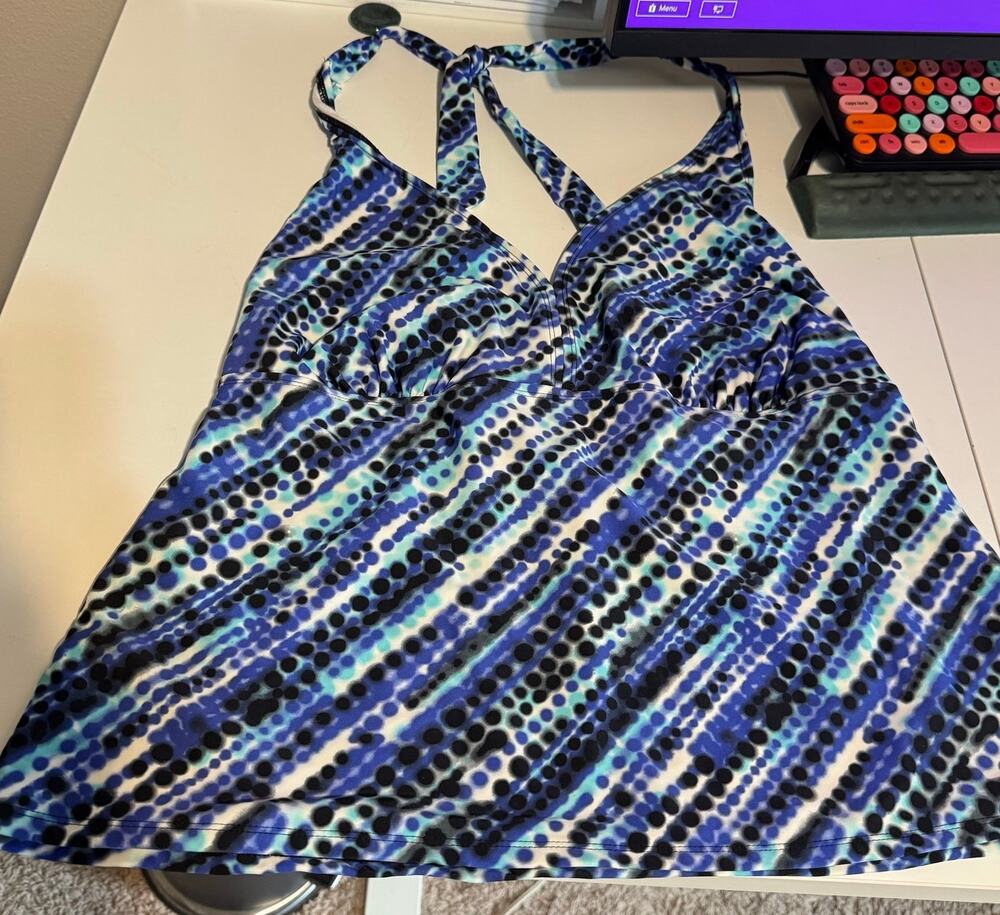 Catalina Plus Size Tankini with Adjustable Halter Top Size 18/20 Beach Vacation